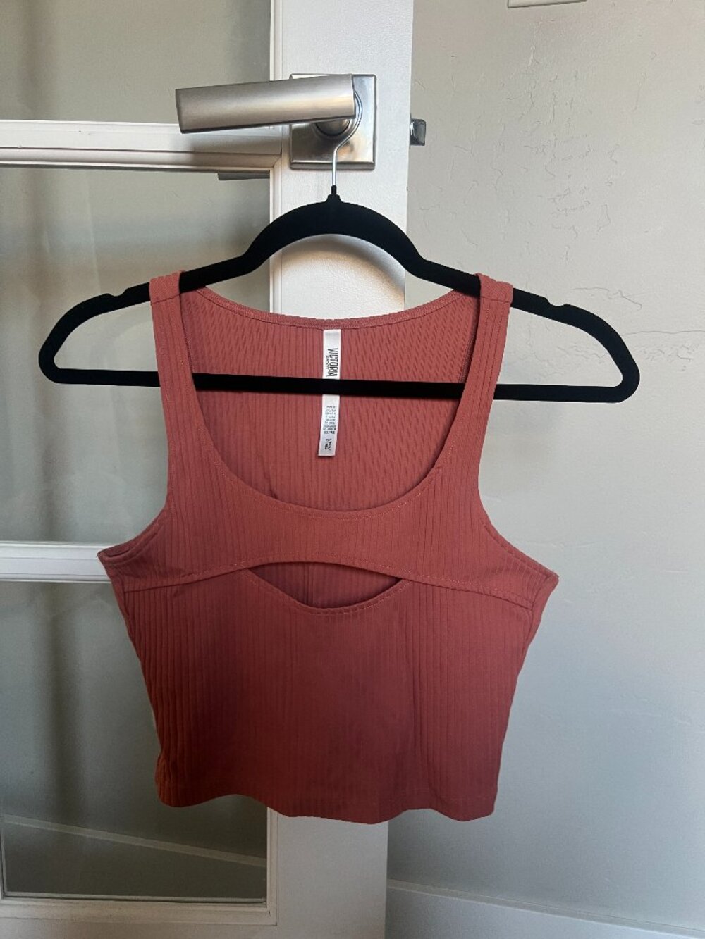 Victorias Secret Ribbed Key Hole Crop Top | Size S